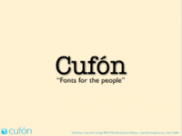 Text replacement using Cufon